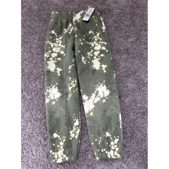 Adidas AOP Bleach Wash Jogger Sweatpants Green Casual Comfy Medium boys - Picture 1 of 8